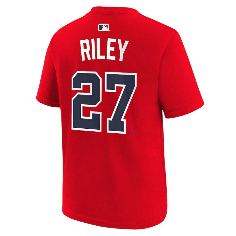 Austin Riley Atlanta Braves Nike Youth Name & Number T-Shirt - Red - Nike Online