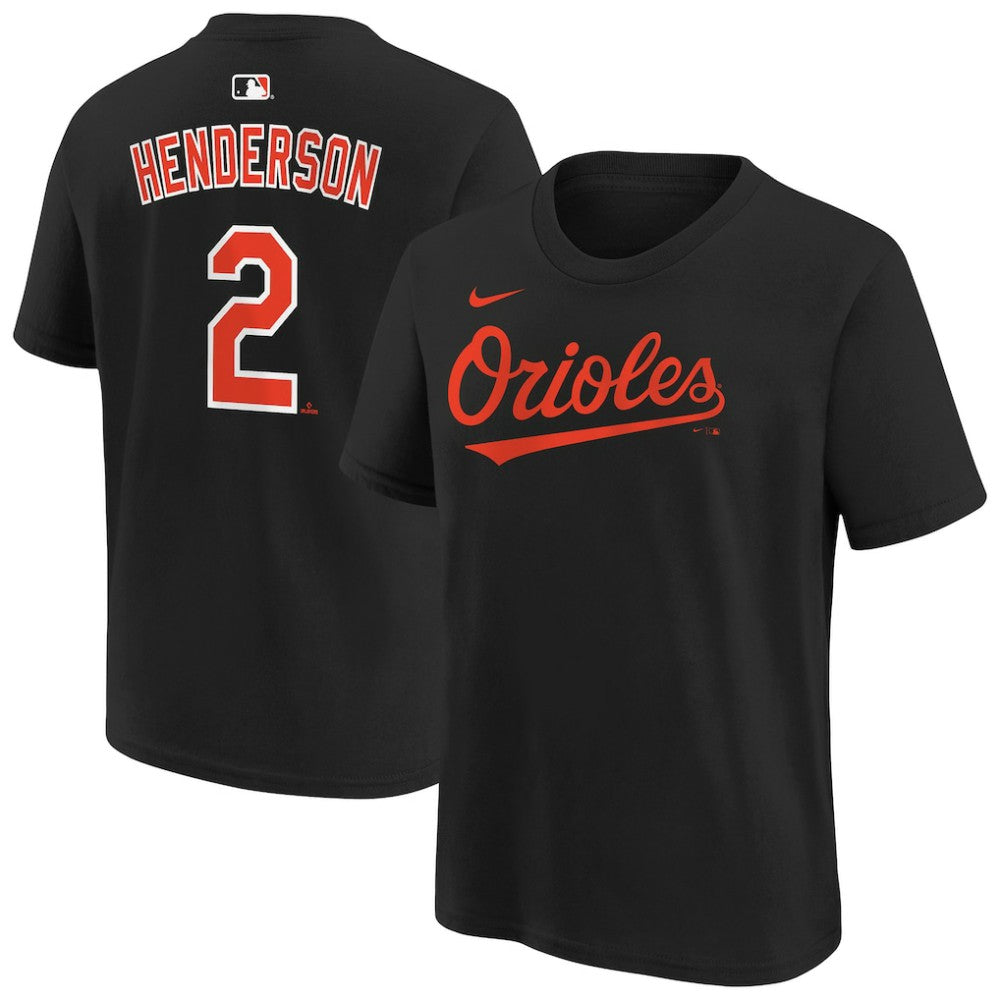 Gunnar Henderson Baltimore Orioles Nike Youth Name & Number T-Shirt - Black - Nike on Sale