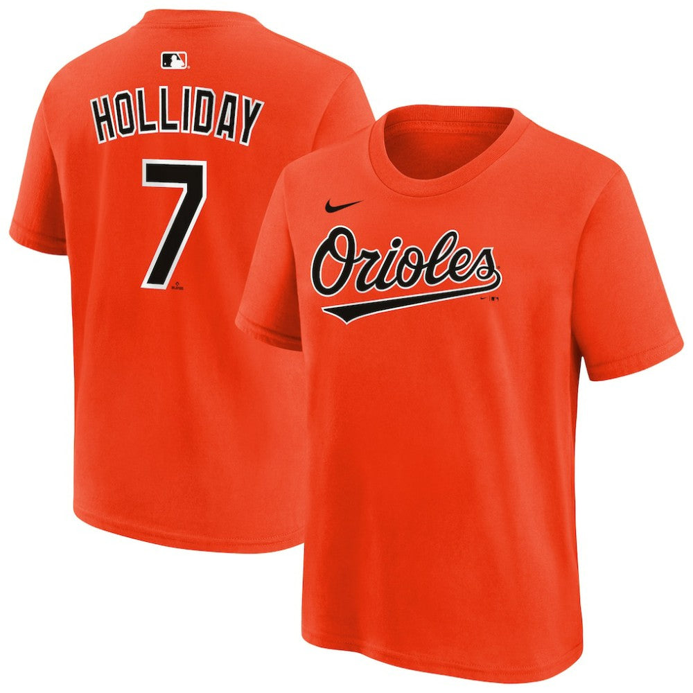 Jackson Holliday Baltimore Orioles Nike Youth Name & Number T-Shirt - Orange - Nike Online