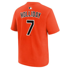 Jackson Holliday Baltimore Orioles Nike Youth Name & Number T-Shirt - Orange - Nike Online