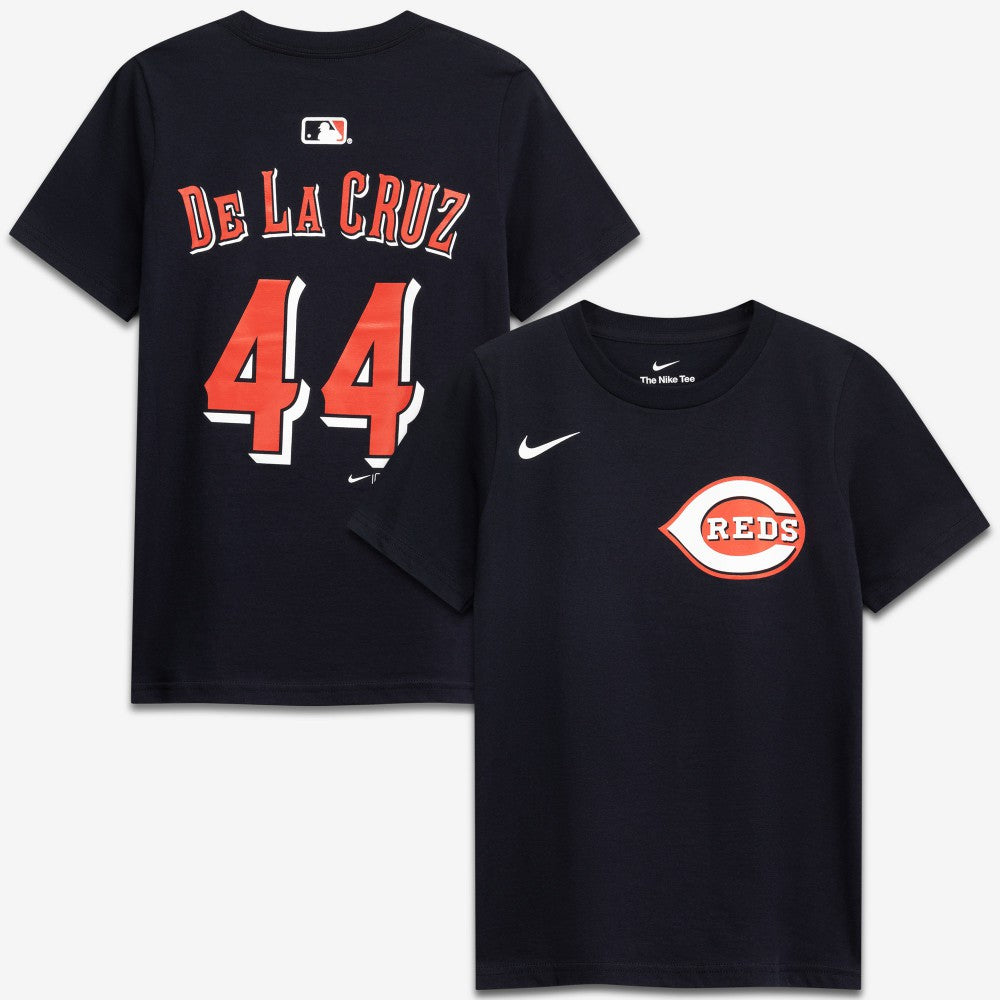 Elly De La Cruz Cincinnati Reds Nike Youth Name & Number T-Shirt - Black - Nike Online