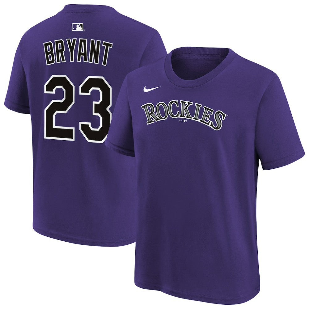 Kris Bryant Colorado Rockies Nike Youth Name & Number T-Shirt - Purple - Nike on Sale