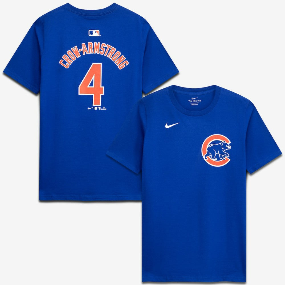 Pete Crow-Armstrong Chicago Cubs Nike Youth Name & Number T-Shirt - Royal - Nike on Sale