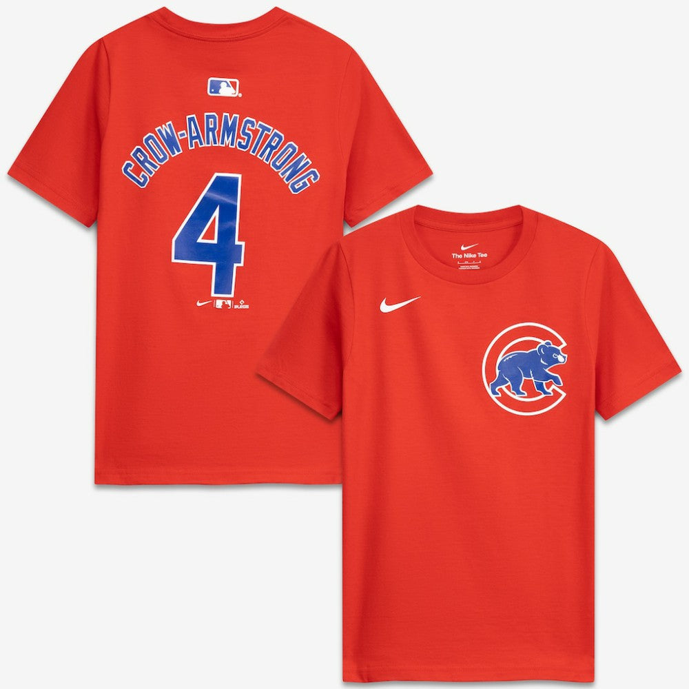 Pete Crow-Armstrong Chicago Cubs Nike Youth Name & Number T-Shirt - Red - Nike Lifestyle