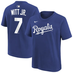 Bobby Witt Jr. Kansas City Royals Nike Youth Name & Number T-Shirt - Royal - Nike Discount