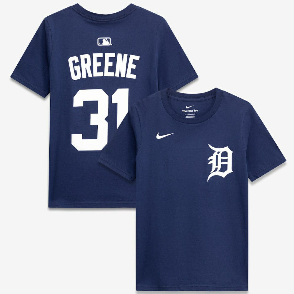 Riley Greene Detroit Tigers Nike Youth Name & Number T-Shirt - Navy - Nike Online
