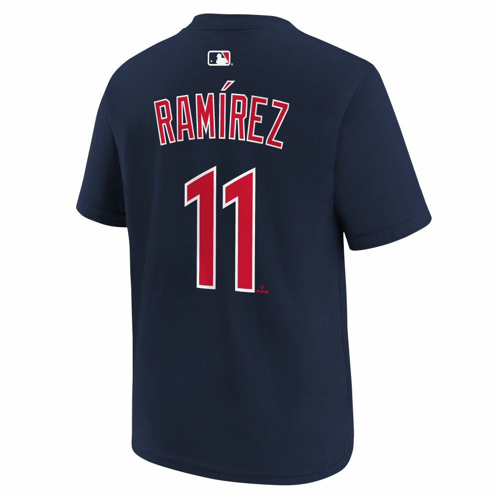 José Ramírez Cleveland Guardians Nike Youth Name & Number T-Shirt - Navy - Nike Lifestyle