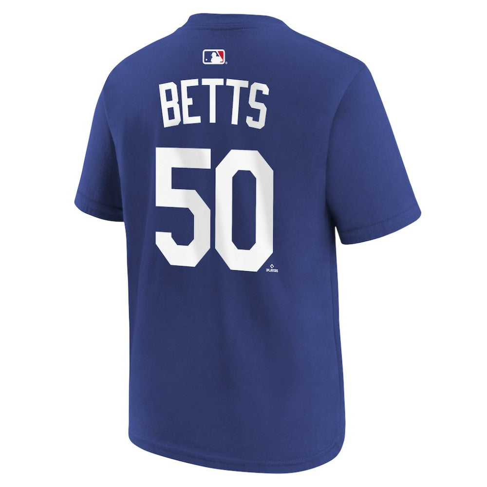 Mookie Betts Los Angeles Dodgers Nike Youth Name & Number T-Shirt - Royal - Nike Lifestyle