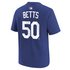 Mookie Betts Los Angeles Dodgers Nike Youth Name & Number T-Shirt - Royal - Nike Lifestyle