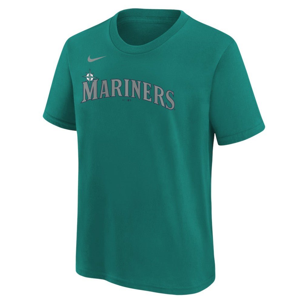 Cal Raleigh Seattle Mariners Nike Youth Name & Number T-Shirt - Teal - Nike Discount