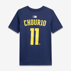 Jackson Chourio Milwaukee Brewers Nike Youth Name & Number T-Shirt - Navy - Nike Online