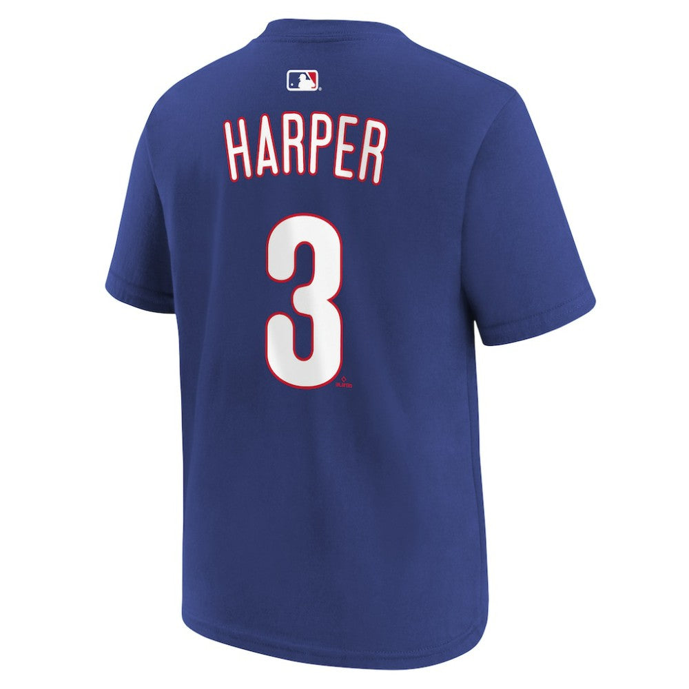 Bryce Harper Philadelphia Phillies Nike Youth Name & Number T-Shirt - Royal - Nike Sale