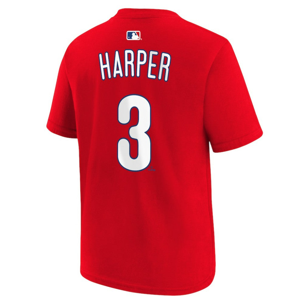 Bryce Harper Philadelphia Phillies Nike Youth Name & Number T-Shirt - Red - Nike on Sale