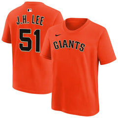 Jung Hoo Lee San Francisco Giants Nike Youth Name & Number T-Shirt - Orange - Nike on Sale