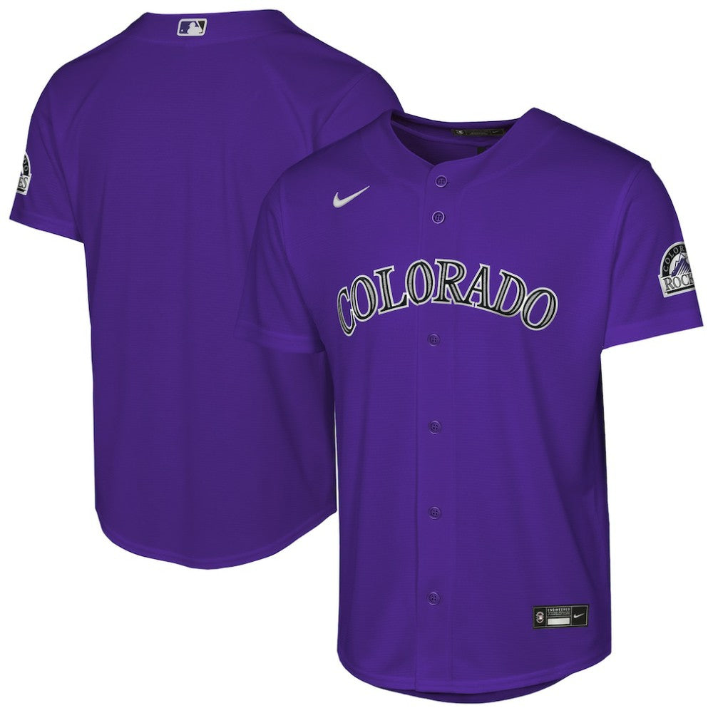 Colorado Rockies Nike Youth Alternate 2 Stadium Jersey - Purple - Nike Online