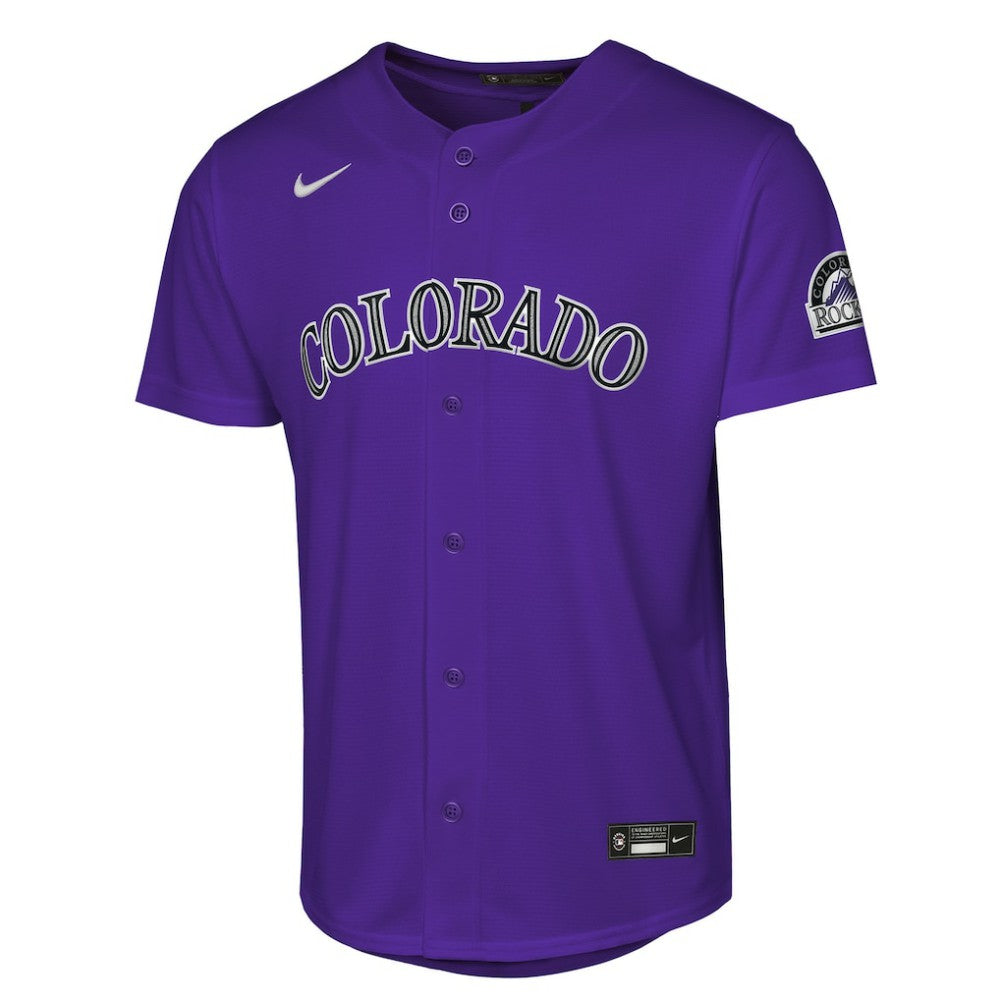 Colorado Rockies Nike Youth Alternate 2 Stadium Jersey - Purple - Nike Online
