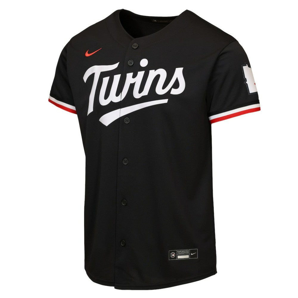 Minnesota Twins Nike Youth Alternate 2 Stadium Jersey - Black - Nike Lifestyle