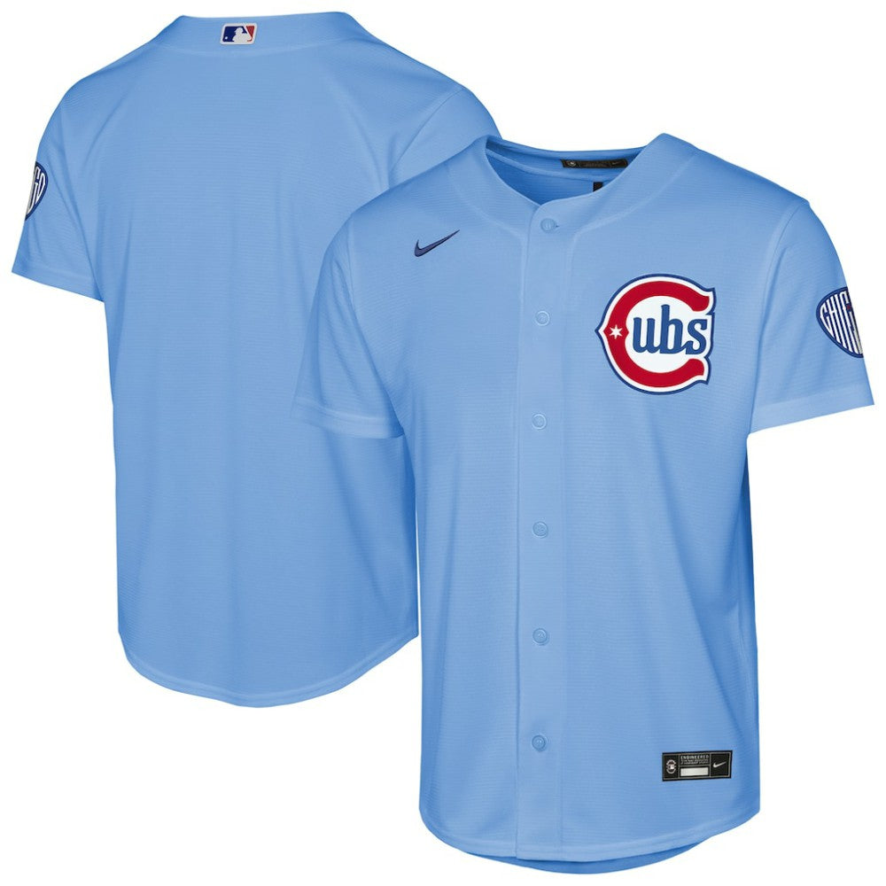 Chicago Cubs Nike Youth Alternate 2 Stadium Jersey - Light Blue - Nike Discount