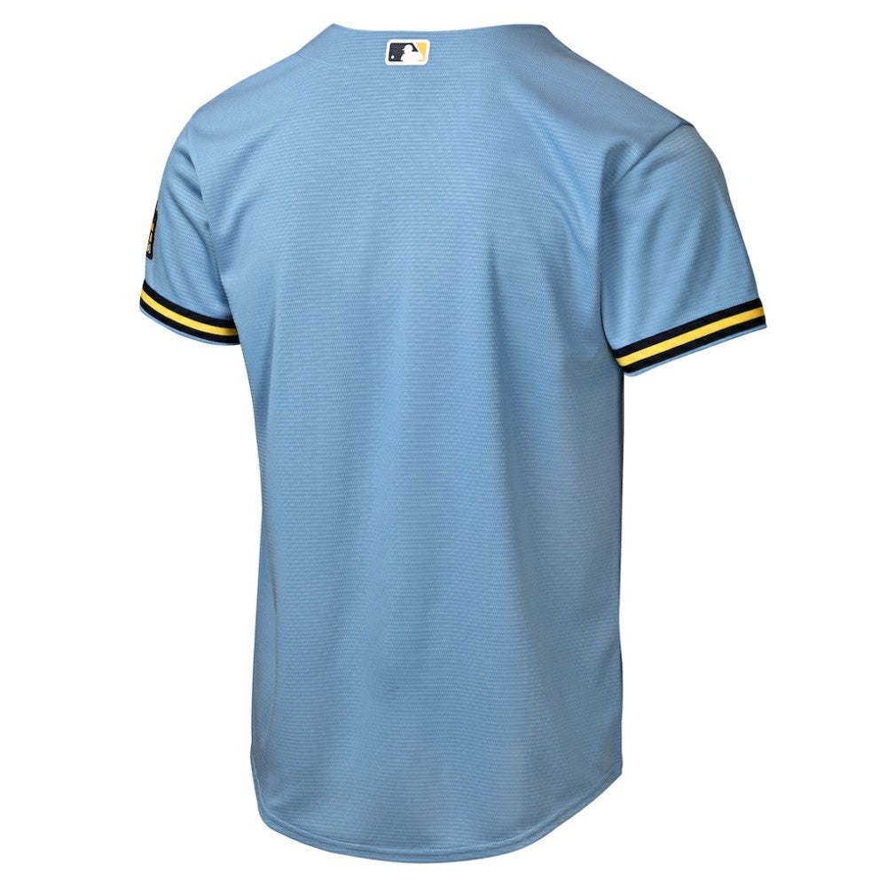 Milwaukee Brewers Nike Youth Road Stadium Jersey - Powder Blue - Nike Lifestyle