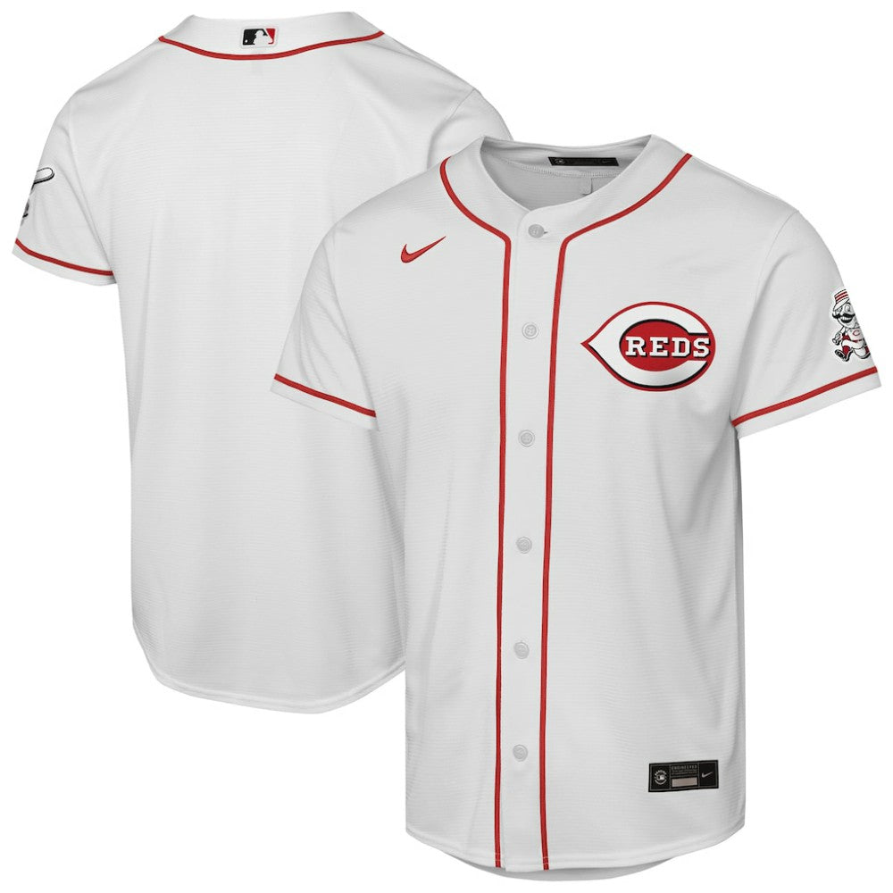 Cincinnati Reds Nike Youth Home Stadium Jersey - White - Nike Lifestyle