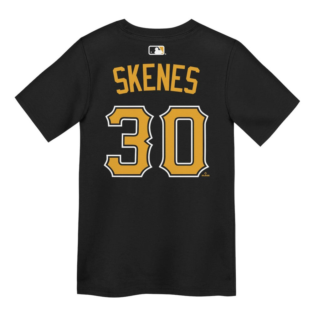 Paul Skenes Pittsburgh Pirates Nike Preschool Name & Number T-Shirt - Black - Nike Lifestyle