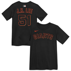 Jung Hoo Lee San Francisco Giants Nike Preschool Name & Number T-Shirt - Black - Nike Sale