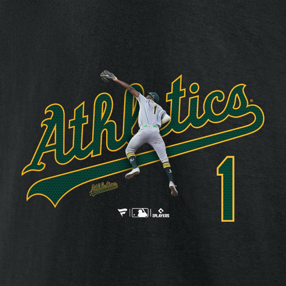 Denzel Clarke Athletics Graphic Player T-Shirt - Black - MLB Sale