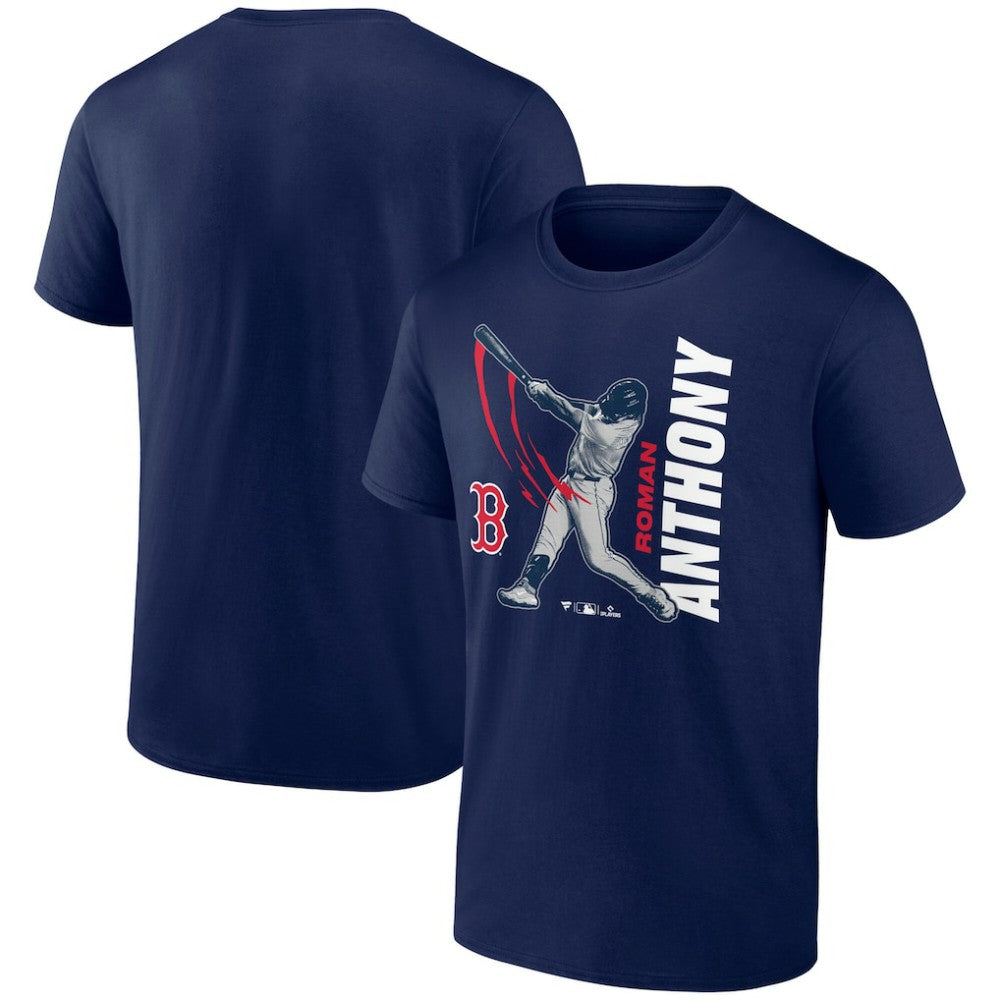 Roman Anthony Boston Red Sox Graphic Player T-Shirt - Navy - MLB Discount