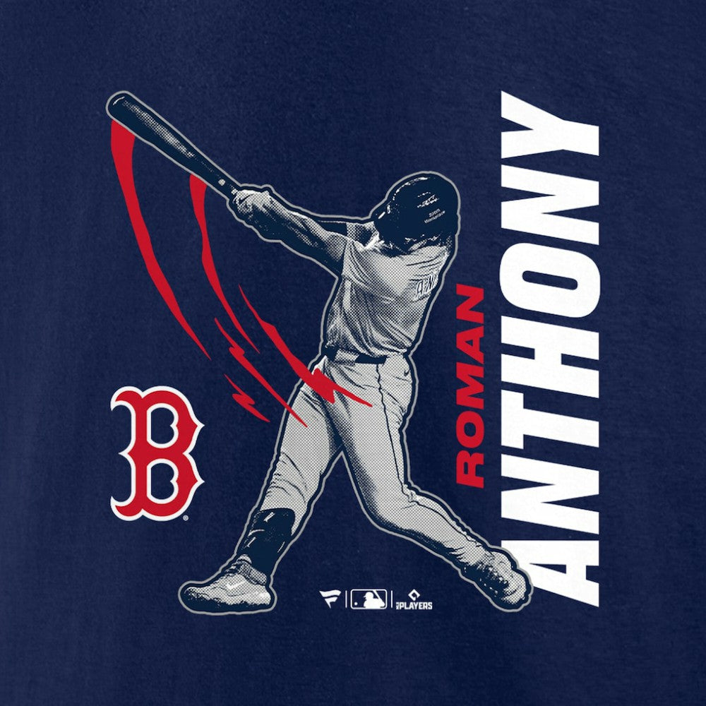 Roman Anthony Boston Red Sox Graphic Player T-Shirt - Navy - MLB Discount