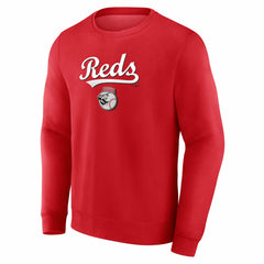 Cincinnati Reds Team Lockup Sweatshirt - Red - MLB Discount