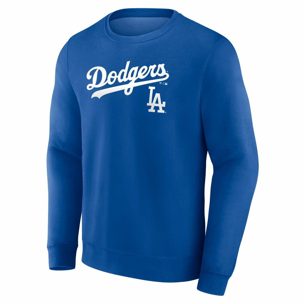 Los Angeles Dodgers Team Lockup Sweatshirt - Royal - MLB Online
