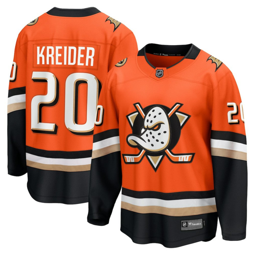 Chris Kreider Anaheim Ducks Fanatics Home Breakaway Jersey - Orange - NHL 203209490