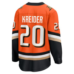 Chris Kreider Anaheim Ducks Fanatics Home Breakaway Jersey - Orange - NHL 203209490