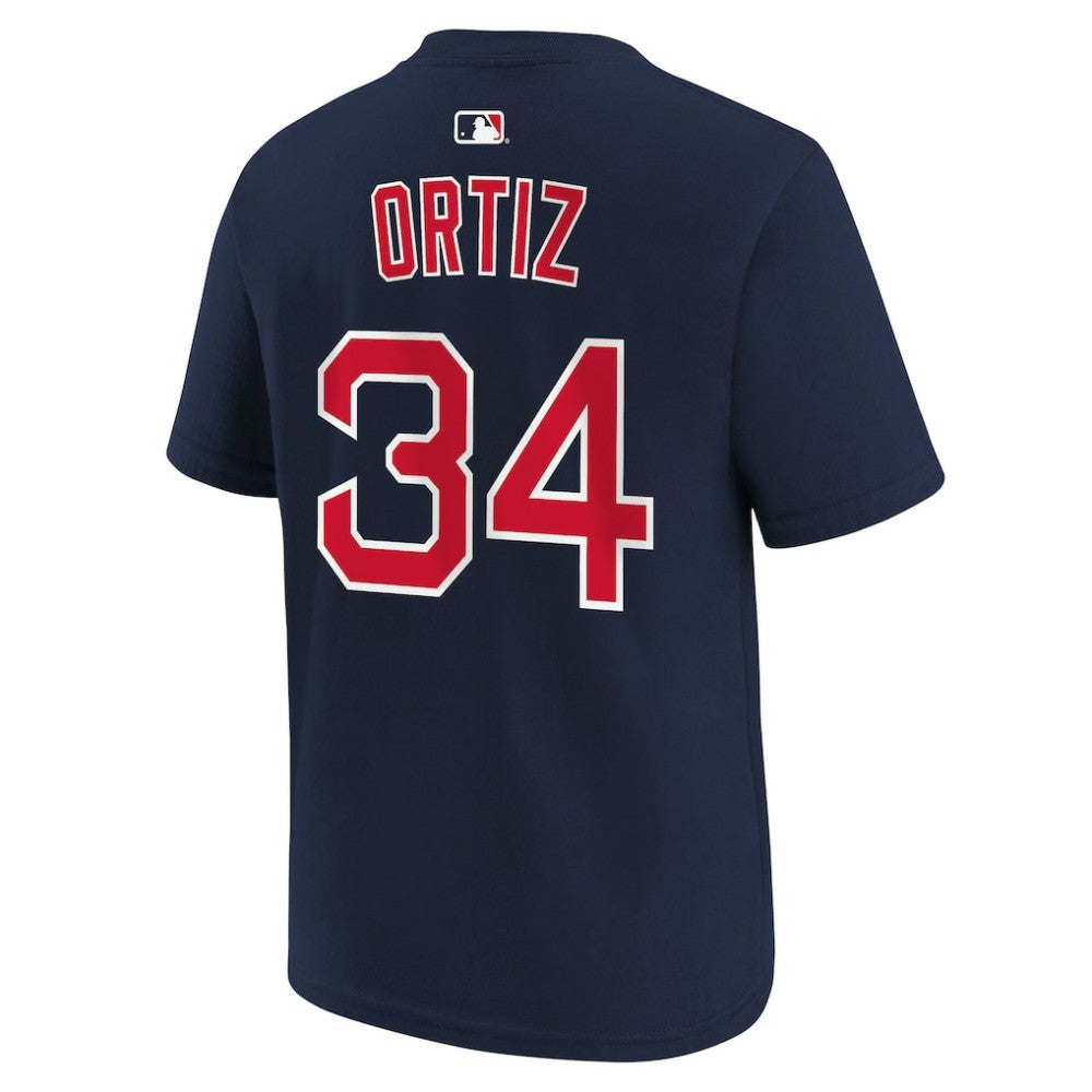 David Ortiz Boston Red Sox Nike Youth Name & Number T-Shirt - Navy - Nike Discount
