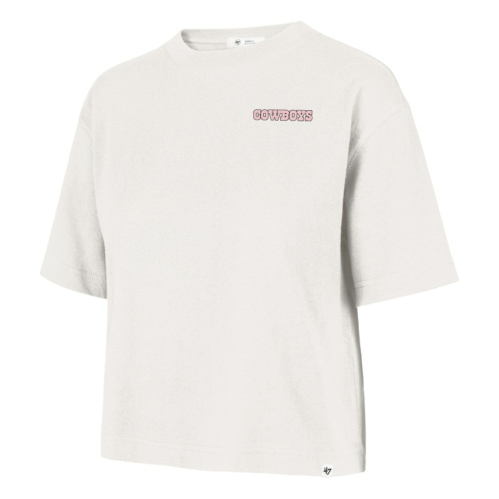 47 brand Dallas Cowboys '47 Women's Love Letter Reed City T-Shirt Cream