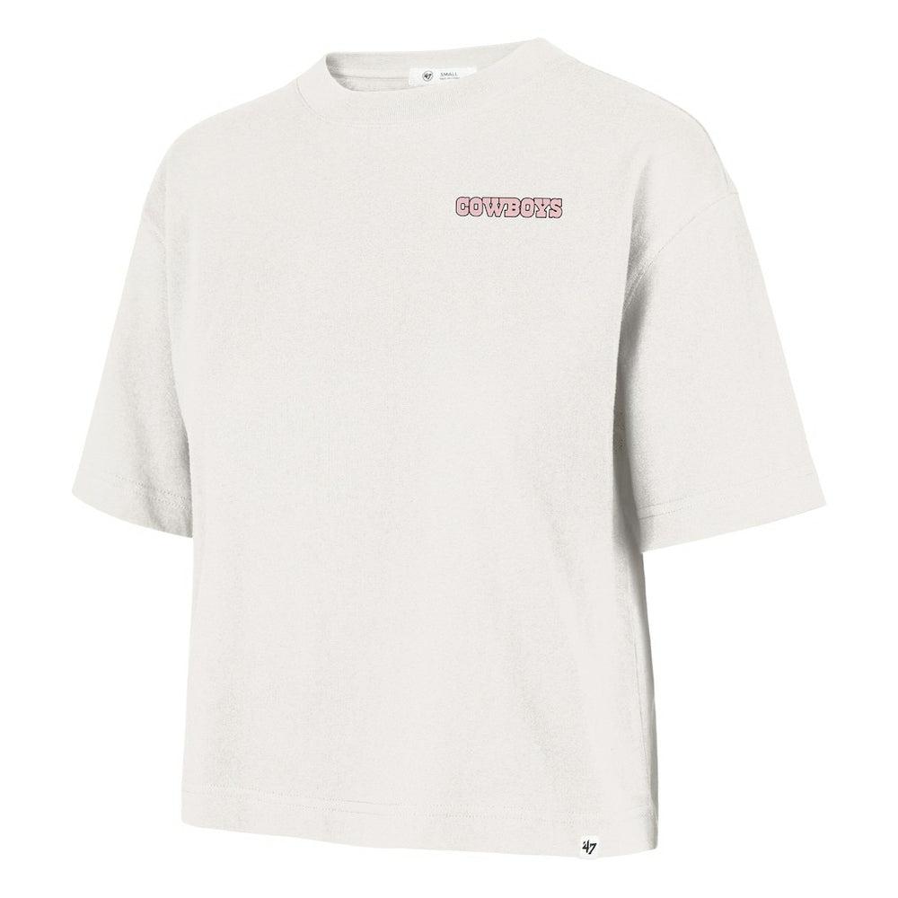 47 brand Dallas Cowboys '47 Women's Love Letter Reed City T-Shirt Cream
