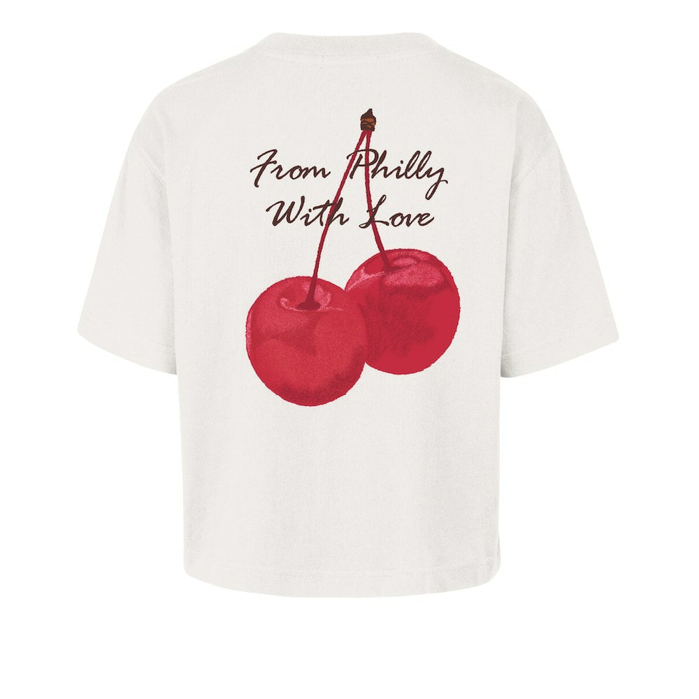 47 brand Philadelphia Eagles '47 Women's Love Letter Reed City T-Shirt Cream