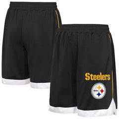 Pittsburgh Steelers Outerstuff Youth All Star Mesh Shorts Black