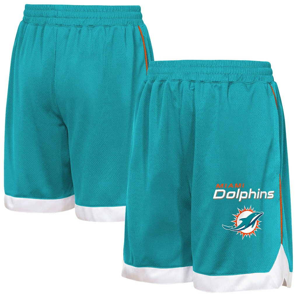 Miami Dolphins Outerstuff Youth All Star Mesh Shorts Aqua