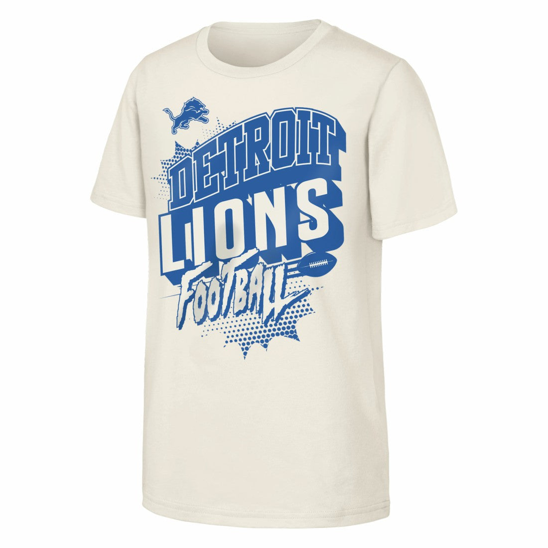 Detroit Lions Outerstuff Youth Action Comic T-Shirt Natural