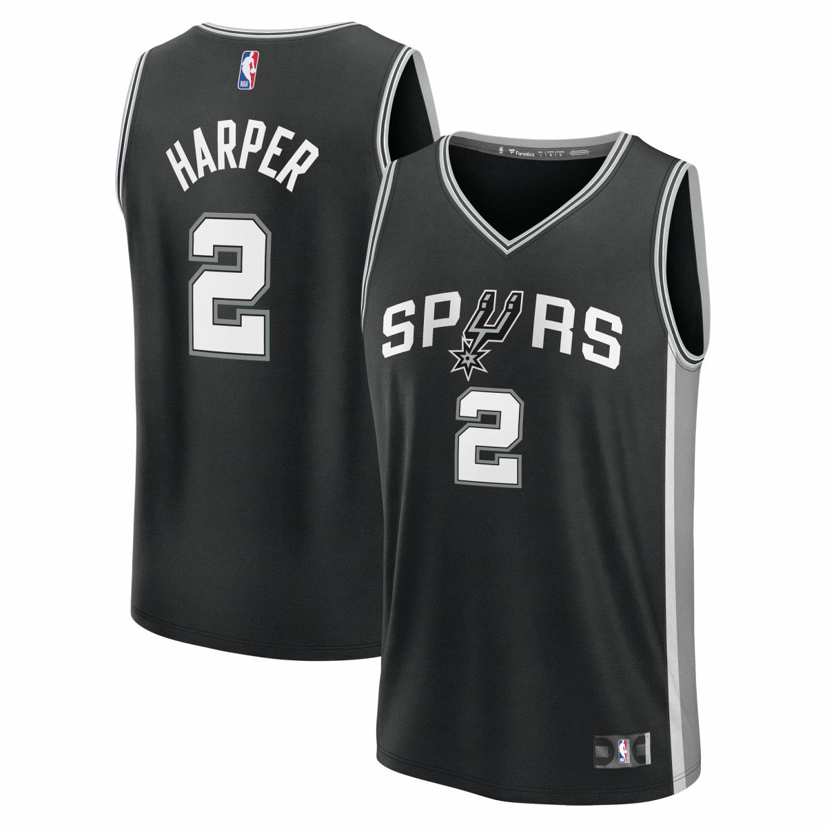 Dylan Harper San Antonio Spurs 2025 NBA Draft First Round Pick Fast Break Replica Jersey Icon Edition Black | Fanatics for sale