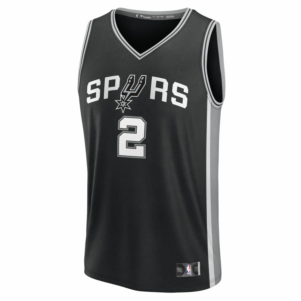 Dylan Harper San Antonio Spurs 2025 NBA Draft First Round Pick Fast Break Replica Jersey Icon Edition Black | Fanatics for sale