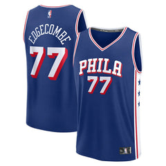 V. J. Edgecombe Philadelphia 76ers Youth 2025 NBA Draft First Round Pick Fast Break Replica Jersey Icon Edition Royal | Fanatics for sale