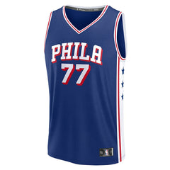 V. J. Edgecombe Philadelphia 76ers Youth 2025 NBA Draft First Round Pick Fast Break Replica Jersey Icon Edition Royal | Fanatics for sale