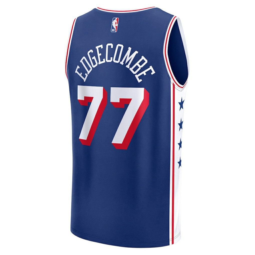 V. J. Edgecombe Philadelphia 76ers Youth 2025 NBA Draft First Round Pick Fast Break Replica Jersey Icon Edition Royal | Fanatics for sale