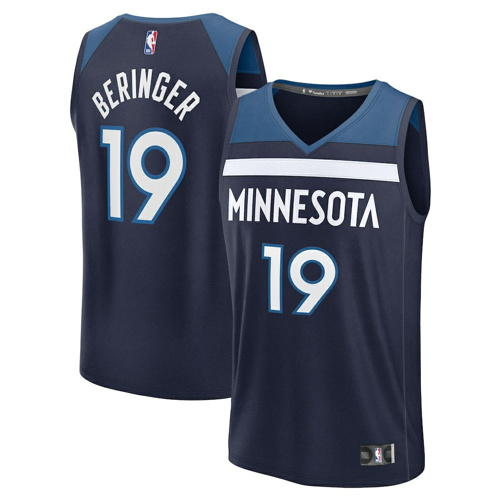 Joan Beringer Minnesota Timberwolves 2025 NBA Draft First Round Pick Fast Break Replica Jersey Icon Edition Navy | Fanatics online