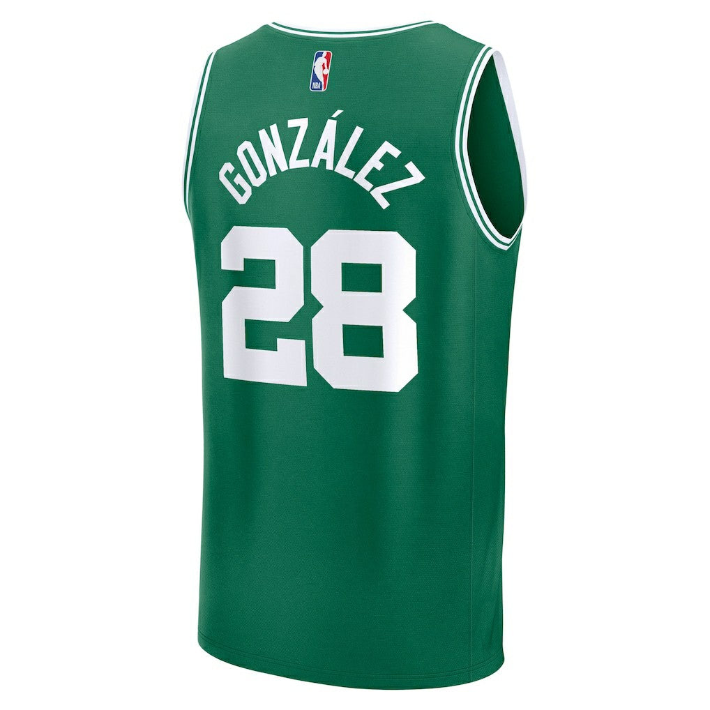 Hugo Gonzalez Boston Celtics Youth 2025 NBA Draft First Round Pick Fast Break Replica Jersey Icon Edition Kelly Green | Fanatics Lifestyle