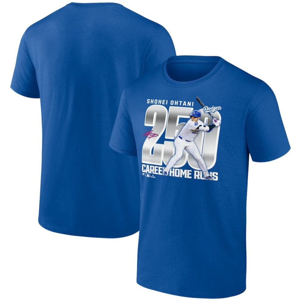 Shohei Ohtani Los Angeles Dodgers 250 Home Runs T-Shirt - Royal - MLB Sale