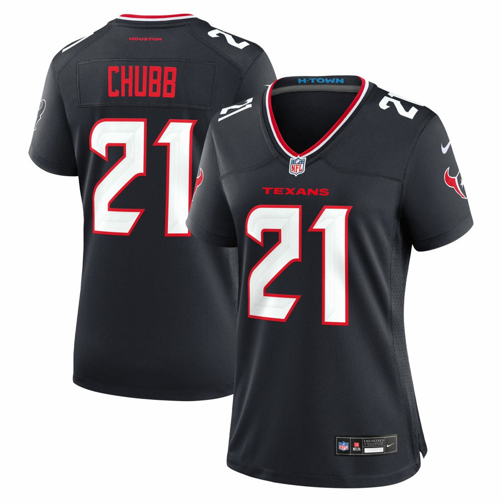 Nike Nick Chubb Houston Texans Women's Team Game Jersey Navy