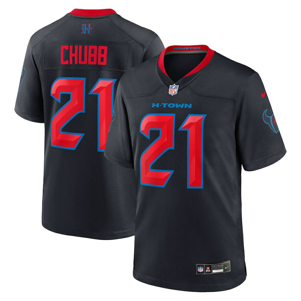 Nike Nick Chubb Houston Texans Alternate 2 Game Jersey Navy